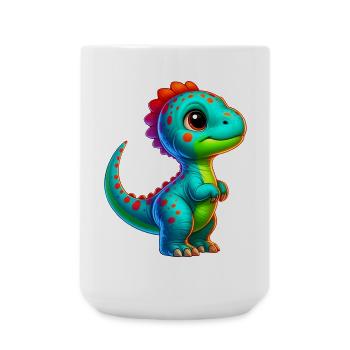 Dinosaurier - Große Tasse 440 ml - Weiß - Vorne