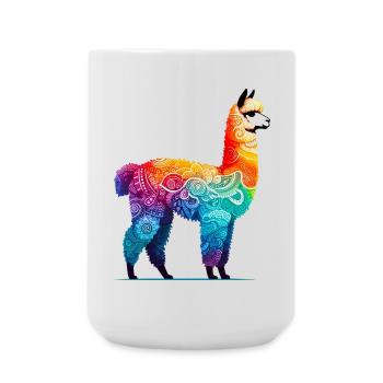 Alpaca - Large Mug 440 ml - white - Front
