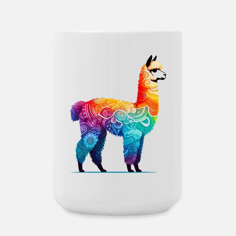 Alpaka - Große Tasse 440 ml - Weiß