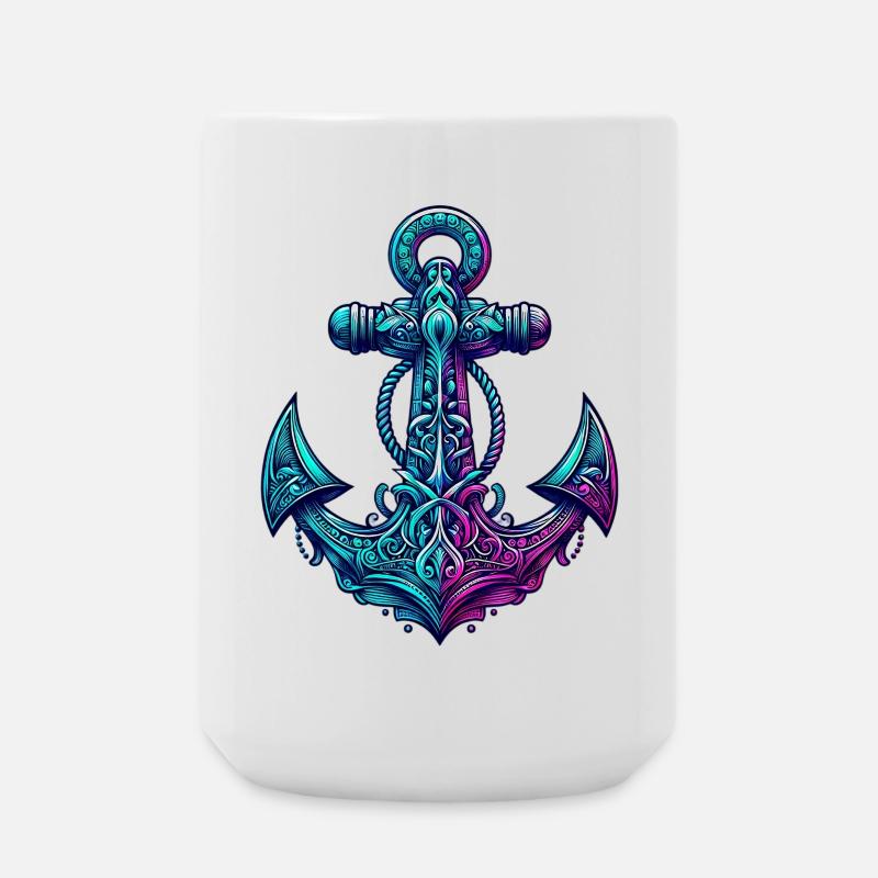 Ein Anker - Große Tasse 440 ml - Weiß