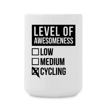 Cycling - Large Mug 440 ml - white - Front