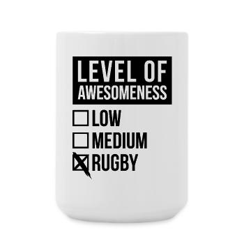 Rugby - Große Tasse 440 ml - Weiß - Vorne