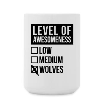 Wolf - Große Tasse 440 ml - Weiß - Vorne