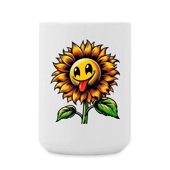 Sunflower - Large Mug 440 ml - white - Front