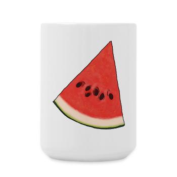Watermelon Triangle - Large Mug 440 ml - white - Front