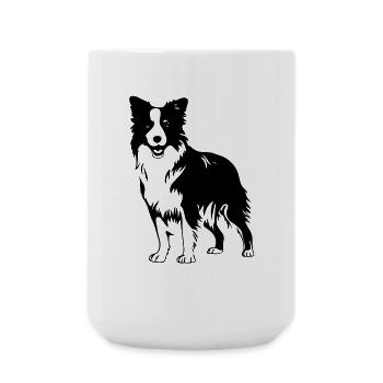 Border collie - Large Mug 440 ml - white - Front