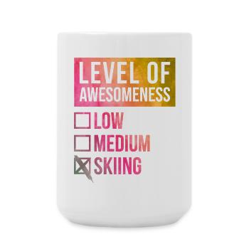 Ski - Large Mug 440 ml - white - Front