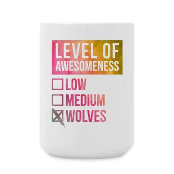 Wolf - Große Tasse 440 ml - Weiß - Vorne