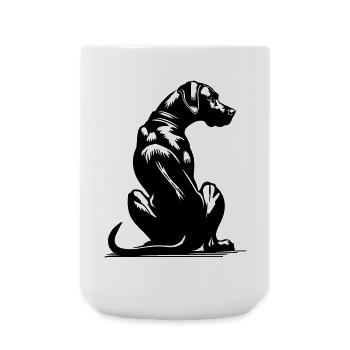 Rhodesian Ridgeback - Große Tasse 440 ml - Weiß - Vorne