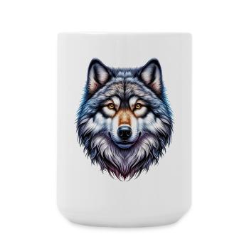 Loup - Grande tasse 440 ml - blanc - Devant