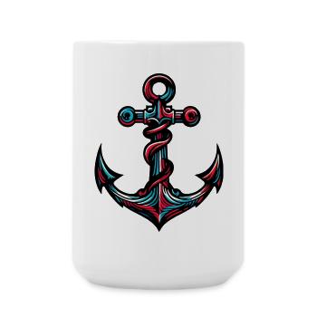 Une ancre - Grande tasse 440 ml - blanc - Devant