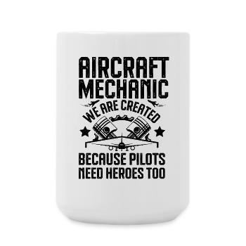 Aircraft mechanic - Large Mug 440 ml - white - Front