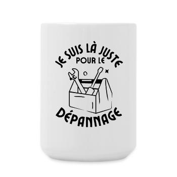 Je suis là juste pour le dépannage bricoleur - Grande tasse 440 ml - blanc - Devant