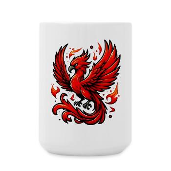 Red Phoenix - Large Mug 440 ml - white - Front