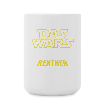 Rente Das wars - Endlich Rentner ich jetzt bin - Große Tasse 440 ml - Weiß - Vorne