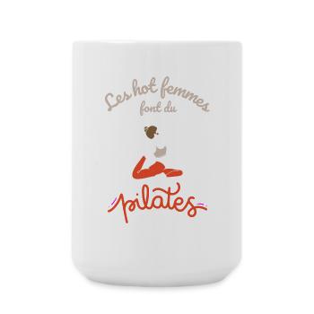 Les hot femmes font du pilates - Grande tasse 440 ml - blanc - Devant