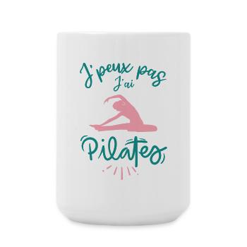 Je peux pas j ai pilates - Grande tasse 440 ml - blanc - Devant