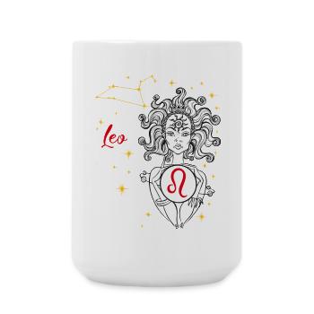 Leo - Large Mug 440 ml - white - Front