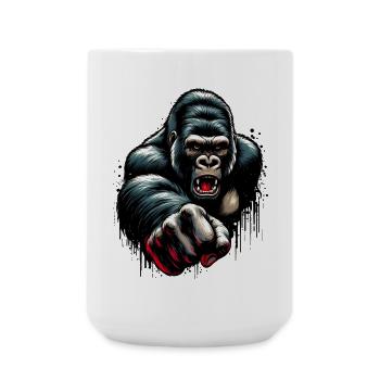 Gorilla - Large Mug 440 ml - white - Front