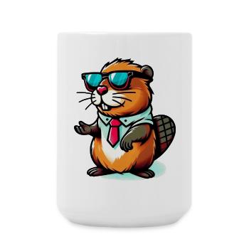Beaver - Large Mug 440 ml - white - Front