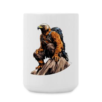 Adler Hiking / Mountaineering Adler - Large Mug 440 ml - white - Front