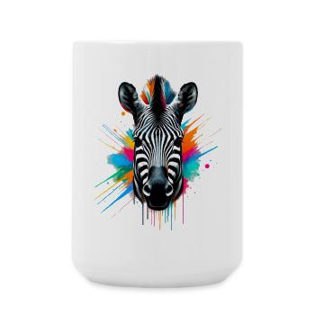 Zebra - Große Tasse 440 ml - Weiß - Vorne