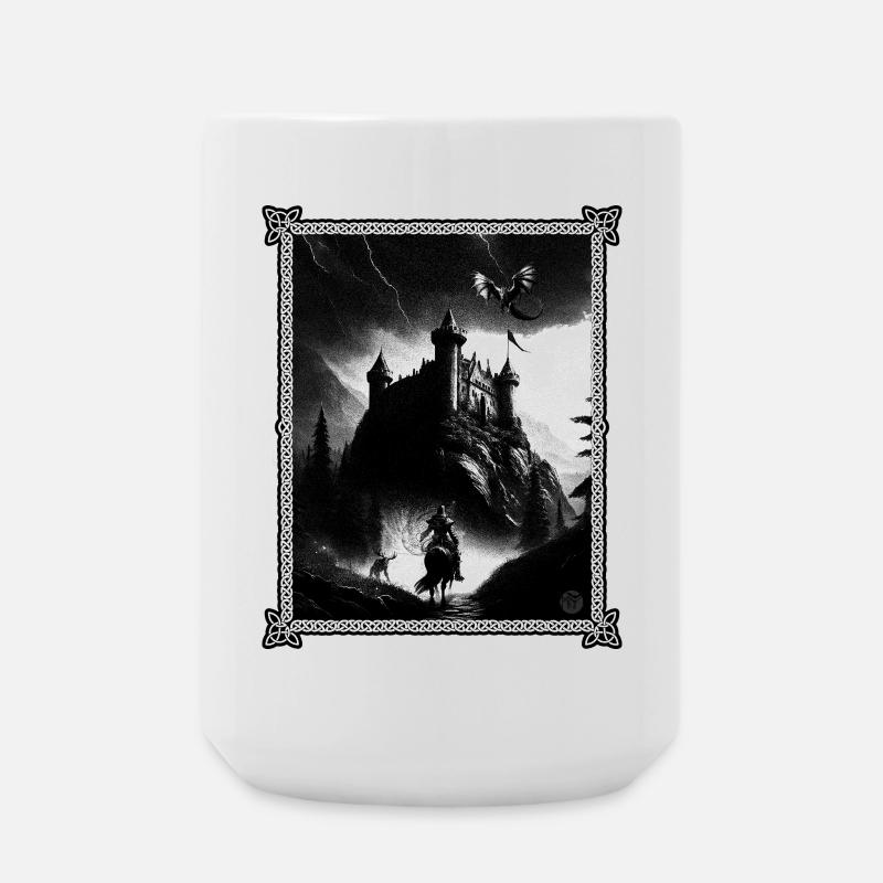 Sword and Sourcery - Large Mug 440 ml - white