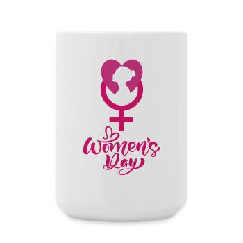 Journée internationale de la femme - Grande tasse 440 ml - blanc - Devant