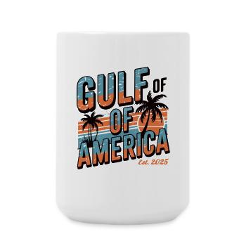 Gulf of America Retro Vibes 2025 - Grande tasse 440 ml - blanc - Devant