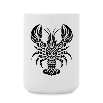Homard Tribal - Grande tasse 440 ml - blanc - Devant