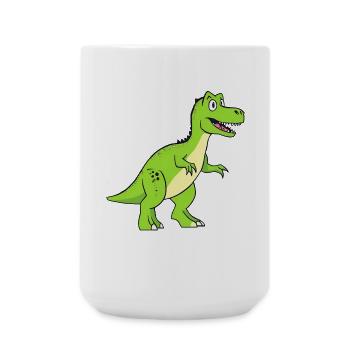 Drôle Cher Dino rieur dinosaure T rex - Grande tasse 440 ml - blanc - Devant