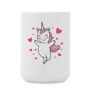Dancing Happy Unicorn Fairy Unicorn Fantasy 4 - Large Mug 440 ml - white - Front