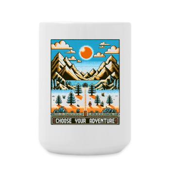 Retro Gaming Adventure - Large Mug 440 ml - white - Front