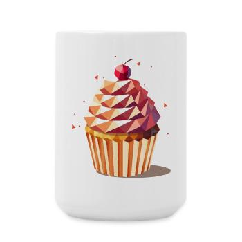 Cupcake – Colourful design full of enjoyment - Large Mug 440 ml - white - Front