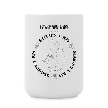 SLEEPY - Large Mug 440 ml - white - Front