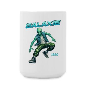 Galaxie 1990 Alien Retro-Look - Große Tasse 440 ml - Weiß - Vorne