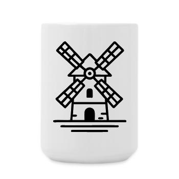 logo moulin artisan boulanger - Grande tasse 440 ml - blanc - Devant