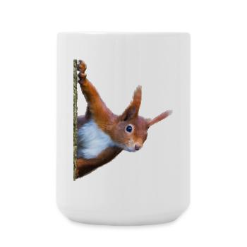 Eichhörnchen - Große Tasse 440 ml - Weiß - Vorne