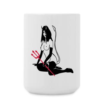 Teufelchen - Große Tasse 440 ml - Weiß - Vorne