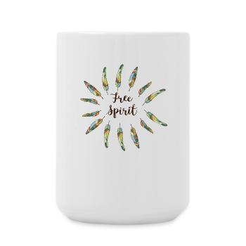 libre - Grande tasse 440 ml - blanc - Devant