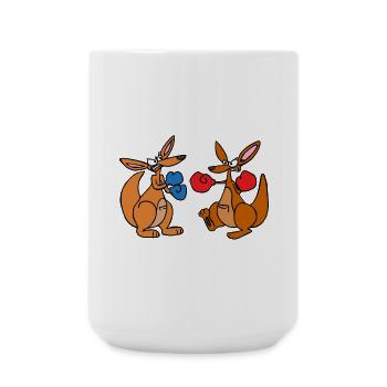 funny animals plants fruit vegetables children's motifs - Large Mug 440 ml - white - Front