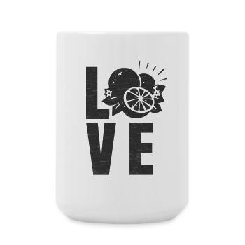 Fruits d'amour - Grande tasse 440 ml - blanc - Devant