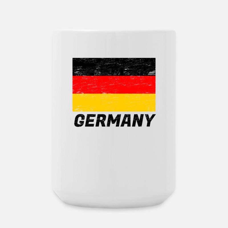 Deutschlandflagge - Große Tasse 440 ml - Weiß