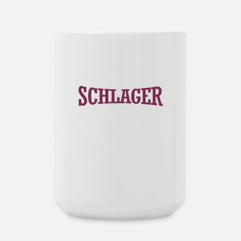 Ich liebe deutschen Schlager - Ultra - Geschenk - Große Tasse 440 ml - Weiß