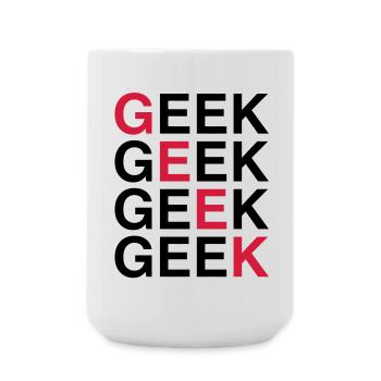 Geek ! - Grande tasse 440 ml - blanc - Devant