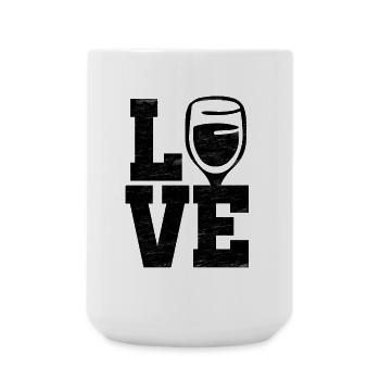 Vin d'amour - Grande tasse 440 ml - blanc - Devant