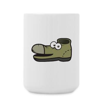 Kindershirt Schuhshirt Kindermotiv vieille chaussure - Grande tasse 440 ml - blanc - Devant