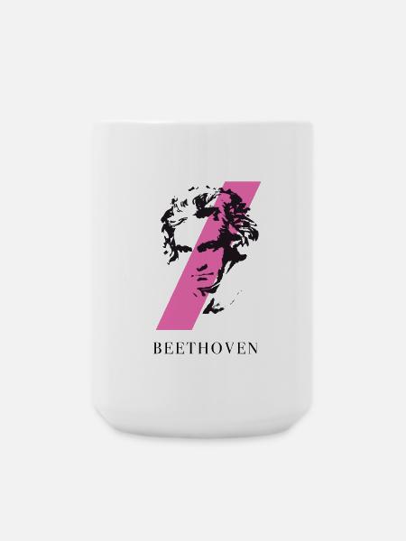 beethoven punk musik festival klassik komponist ta - Große Tasse 440 ml - Weiß