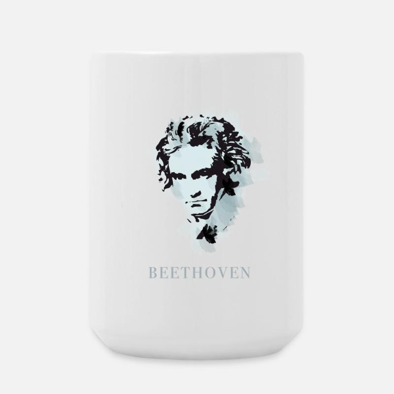 beethoven classique musique compositeur concert sourd pop - Grande tasse 440 ml - blanc