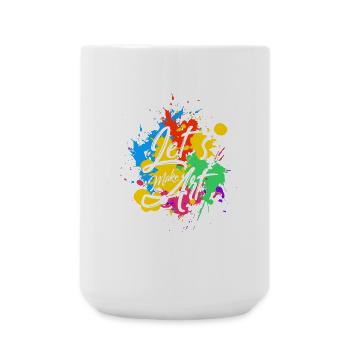 Artist abstract art artist gift - Large Mug 440 ml - white - Front
